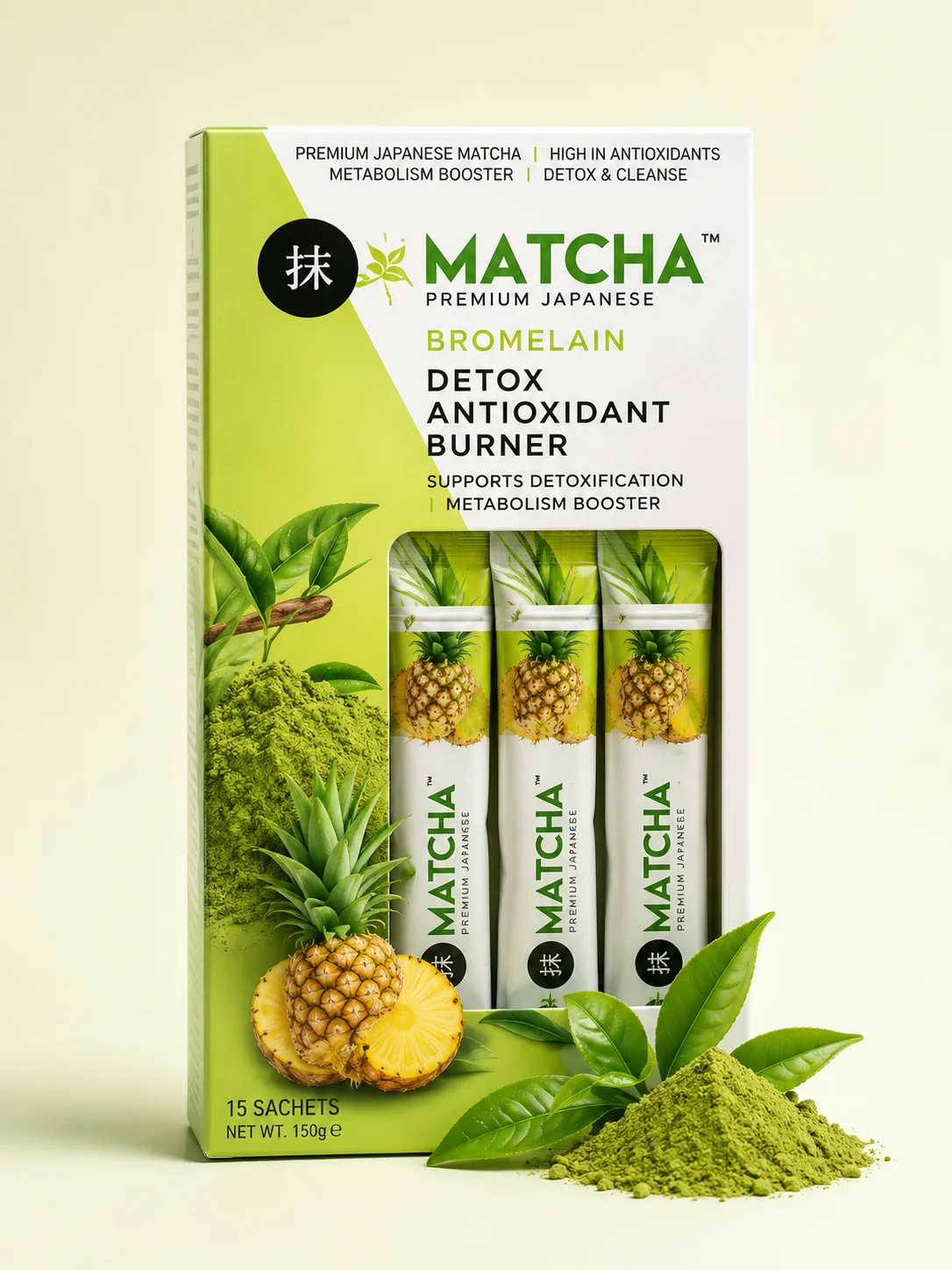 MATCHA PREMIUM JAPANESE BROMELAIN ANTIOXIDANT BURNER IN DUBAI