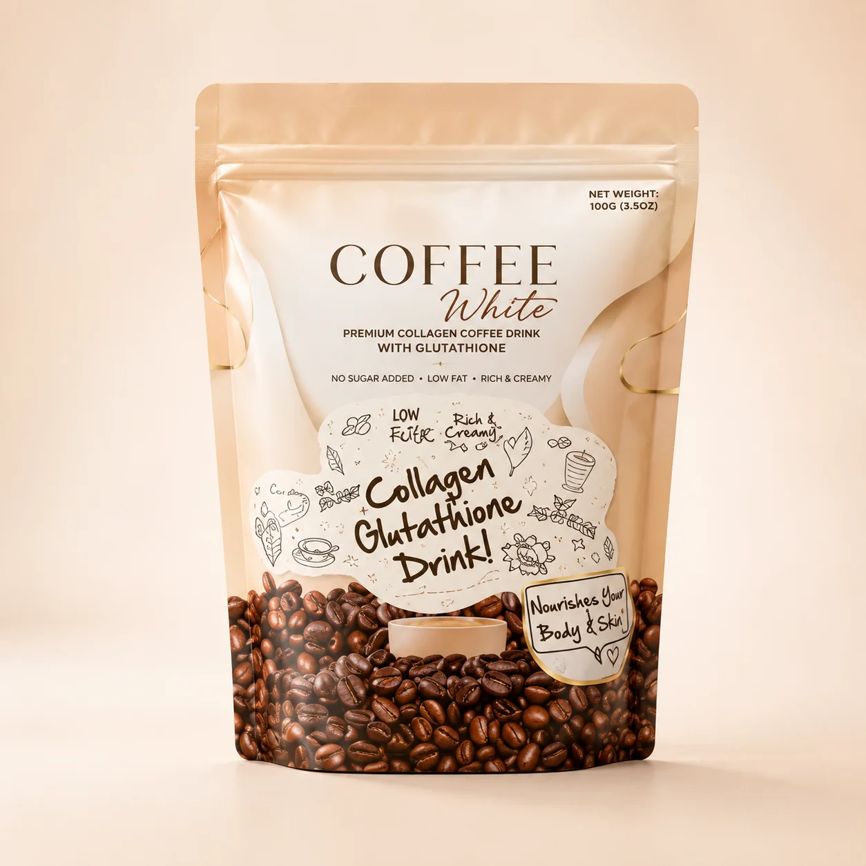Hikari Collagen Glutathione Coffee Drink Online in Dubai, UAE